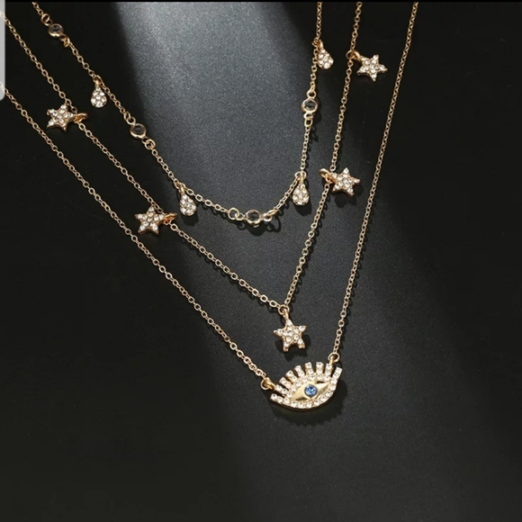 *Kinsley * Eye Layered necklace - Picture 4 of 6